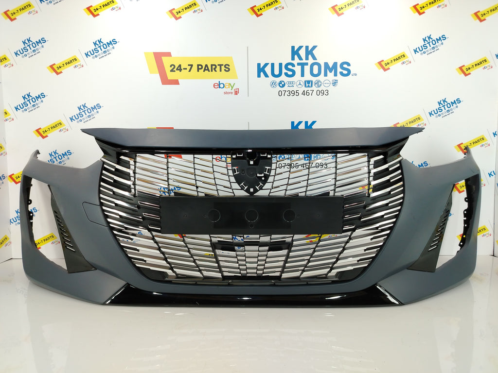 2024 - 2027 PEUGEOT 208 FACELIFT FRONT BUMPER COMPLETE + GRILLS + TRIMS (#N21)