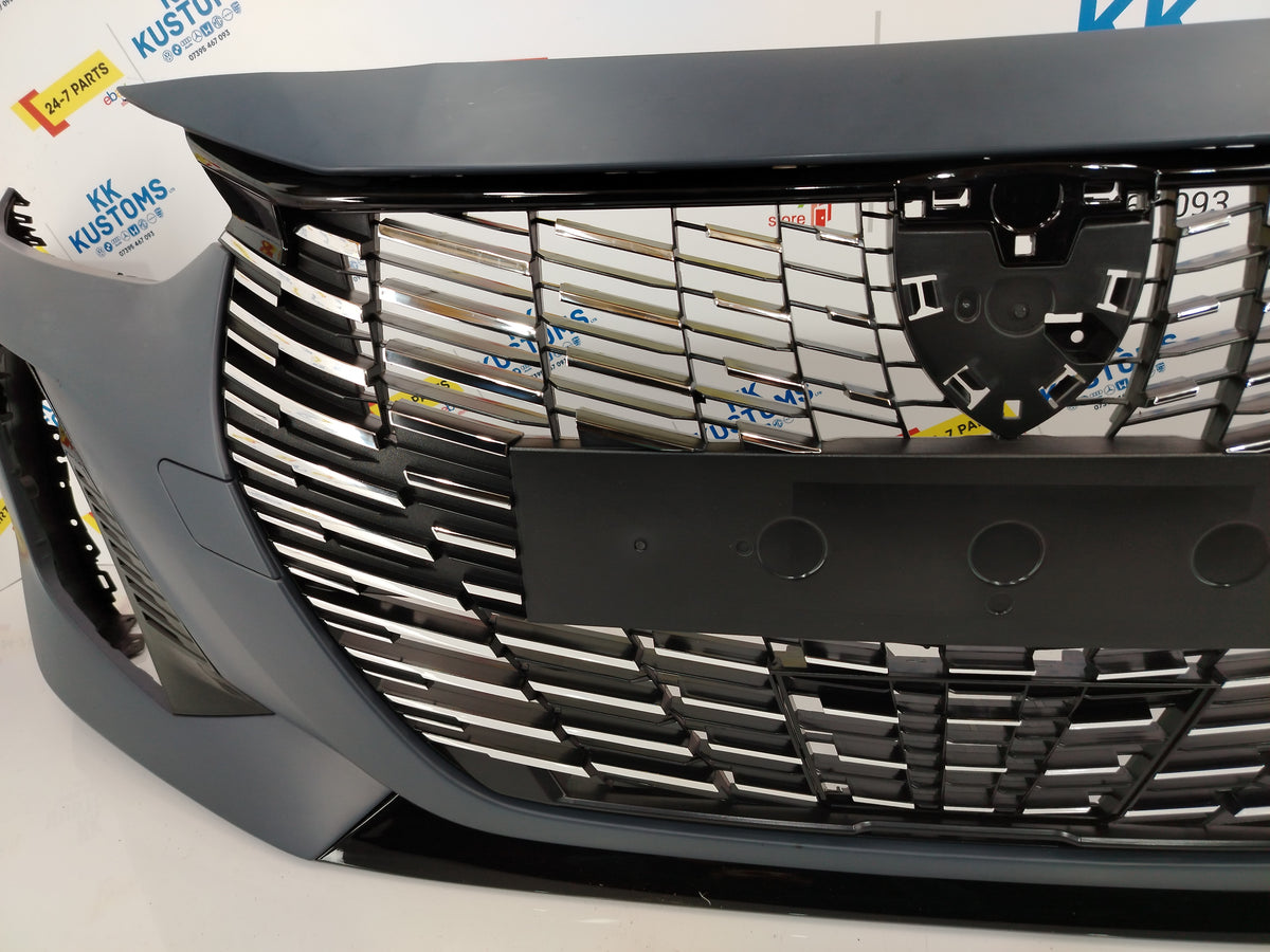 2024 - 2027 PEUGEOT 208 FACELIFT FRONT BUMPER COMPLETE + GRILLS + TRIMS (#N21)