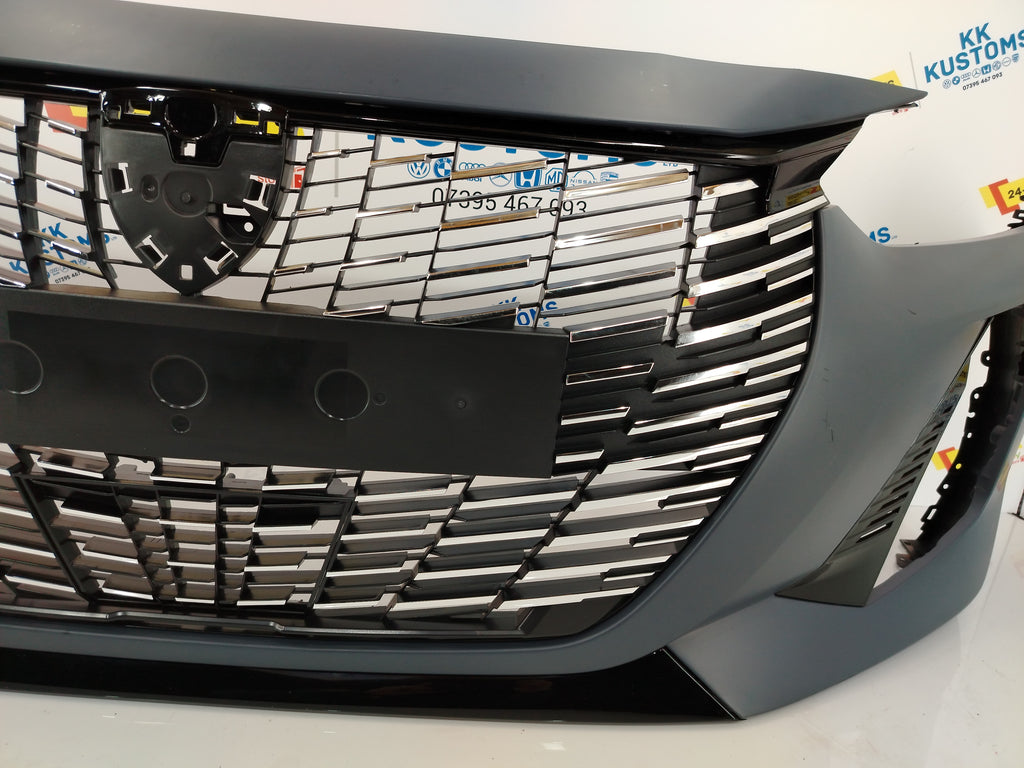 2024 - 2027 PEUGEOT 208 FACELIFT FRONT BUMPER COMPLETE + GRILLS + TRIMS (#N21)