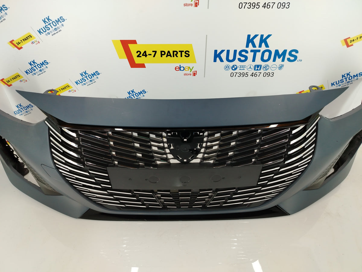 2024 - 2027 PEUGEOT 208 FACELIFT FRONT BUMPER COMPLETE + GRILLS + TRIMS (#N21)